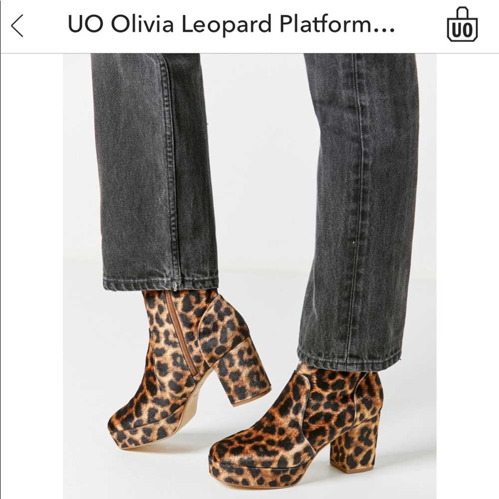 Urban Outfitters Olivia Platform Cheetah Boots